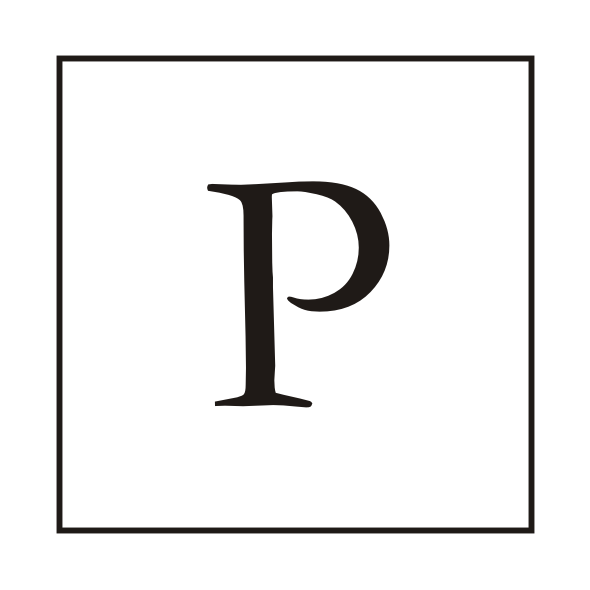 P logo